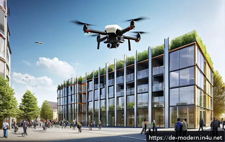 Wie Drohnentechnologie die moderne Architektur revolutioniert – Ein Blick auf innovative Bauverfahren von morgen 4 현대건축물 드론 활용 건설 기술 관련 이미지 2